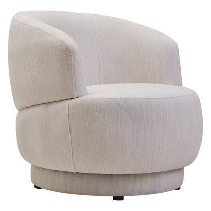 Bristol Ivory Linen Curved Chair