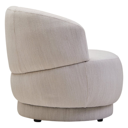 Bristol Ivory Linen Curved Chair