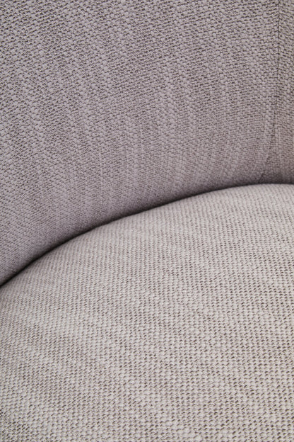 Lincoln Textured Grey Curved Swivel Chair