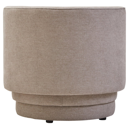 Brighton Taupe Chenille Curved Chair