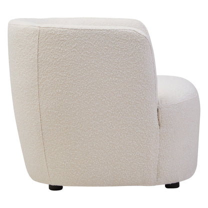 Bath Textured Cream Curved Chair