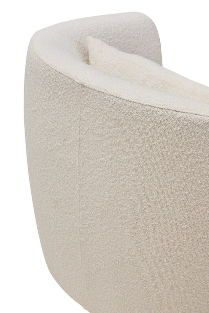 Bath Textured Cream Curved Chair