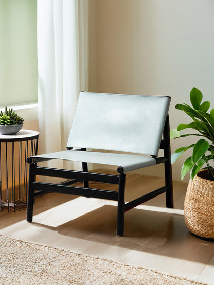 Seville Grey Plain Cow Leather Chair