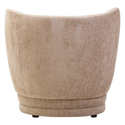 Harrogate Deep Stone Chenille Curved Chair