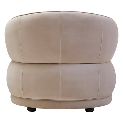 Durham Stone Velvet Curved Chair