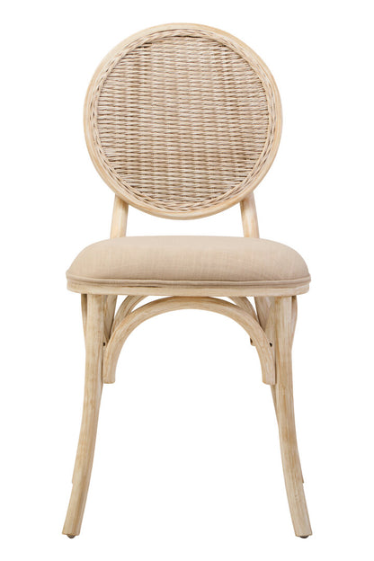 Stirling White Wash Elm Wood Dining Chair