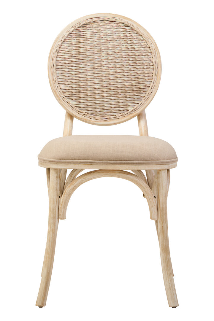 Stirling White Wash Elm Wood Dining Chair