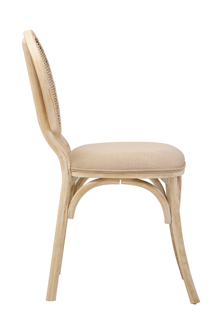 Stirling White Wash Elm Wood Dining Chair