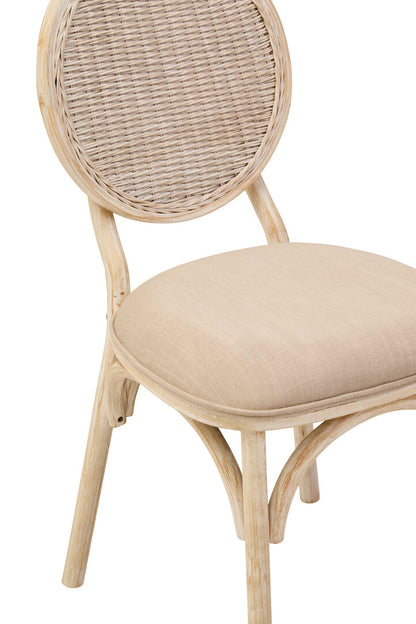 Stirling White Wash Elm Wood Dining Chair