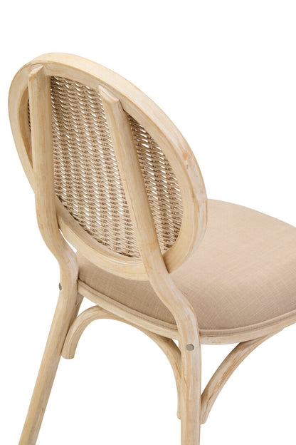 Stirling White Wash Elm Wood Dining Chair