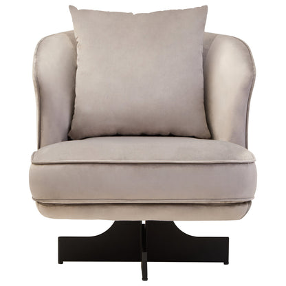 Harrogate Grey Velvet Swivel Chair
