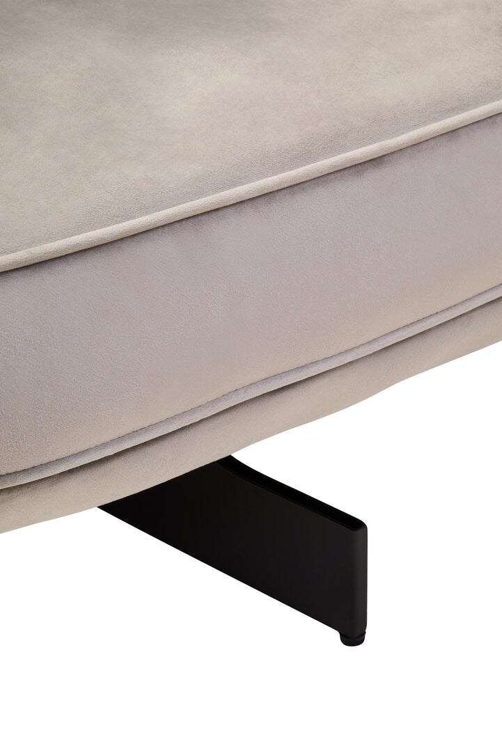 Harrogate Grey Velvet Swivel Chair