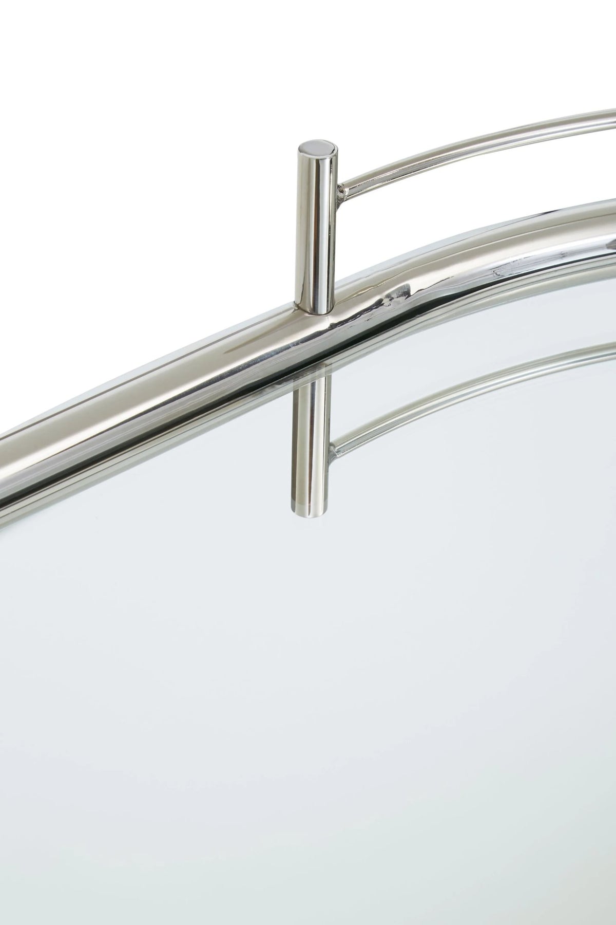 Amalfi Metal and Acrylic Frame 2 Tier Oval Drinks Trolley 