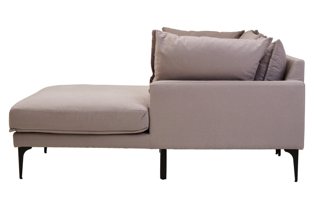 Savannah Grey Three Seat Right Chaise Sofa