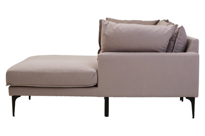 Savannah Grey Three Seat Right Chaise Sofa