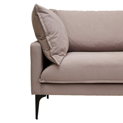Savannah Grey Three Seat Right Chaise Sofa