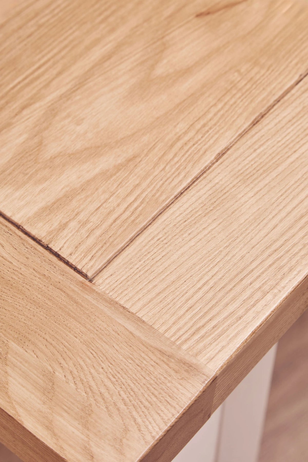 Brighton Natural Oak Wood Top Rectangular Dining Table