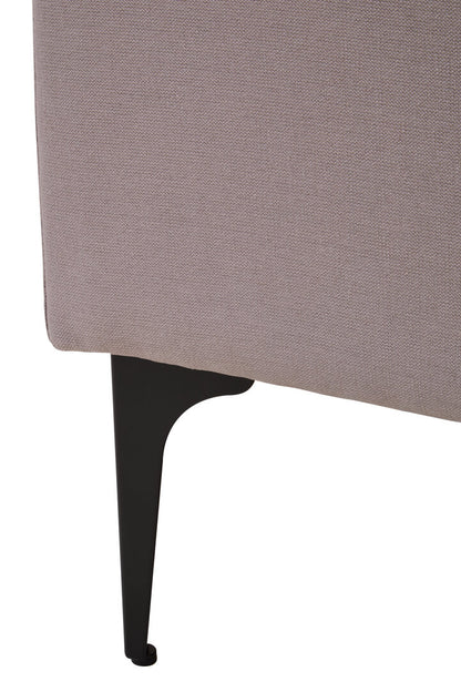 Savannah Grey Three Seat Left Chaise Sofa