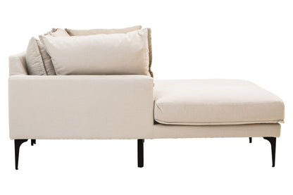 Savannah Cream Three Seat Left Chaise Sofa