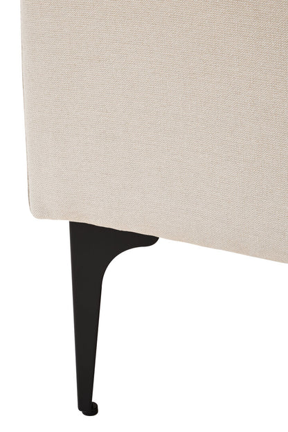 Savannah Cream Three Seat Left Chaise Sofa