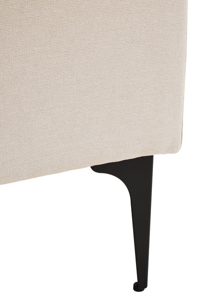 Savannah Cream Three Seat Right Chaise Sofa