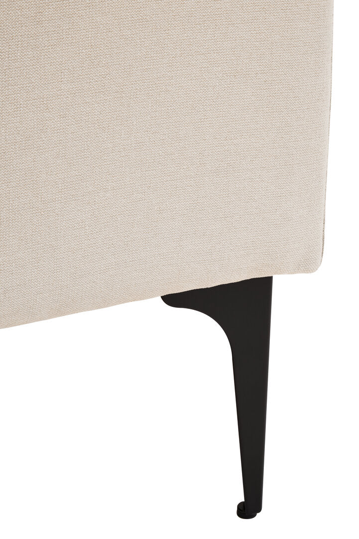 Savannah Cream Three Seat Right Chaise Sofa