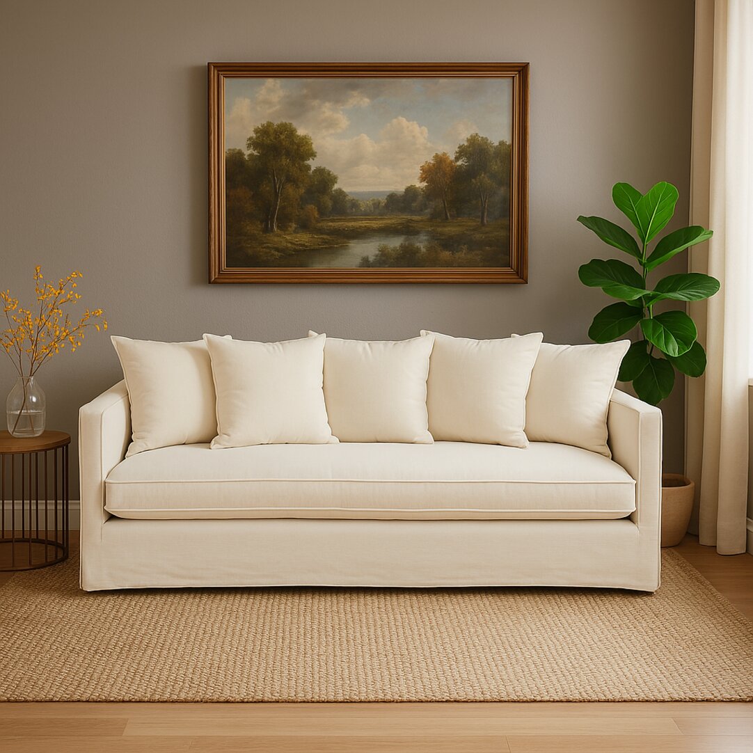 Milan 3 Seat Cream Sofa