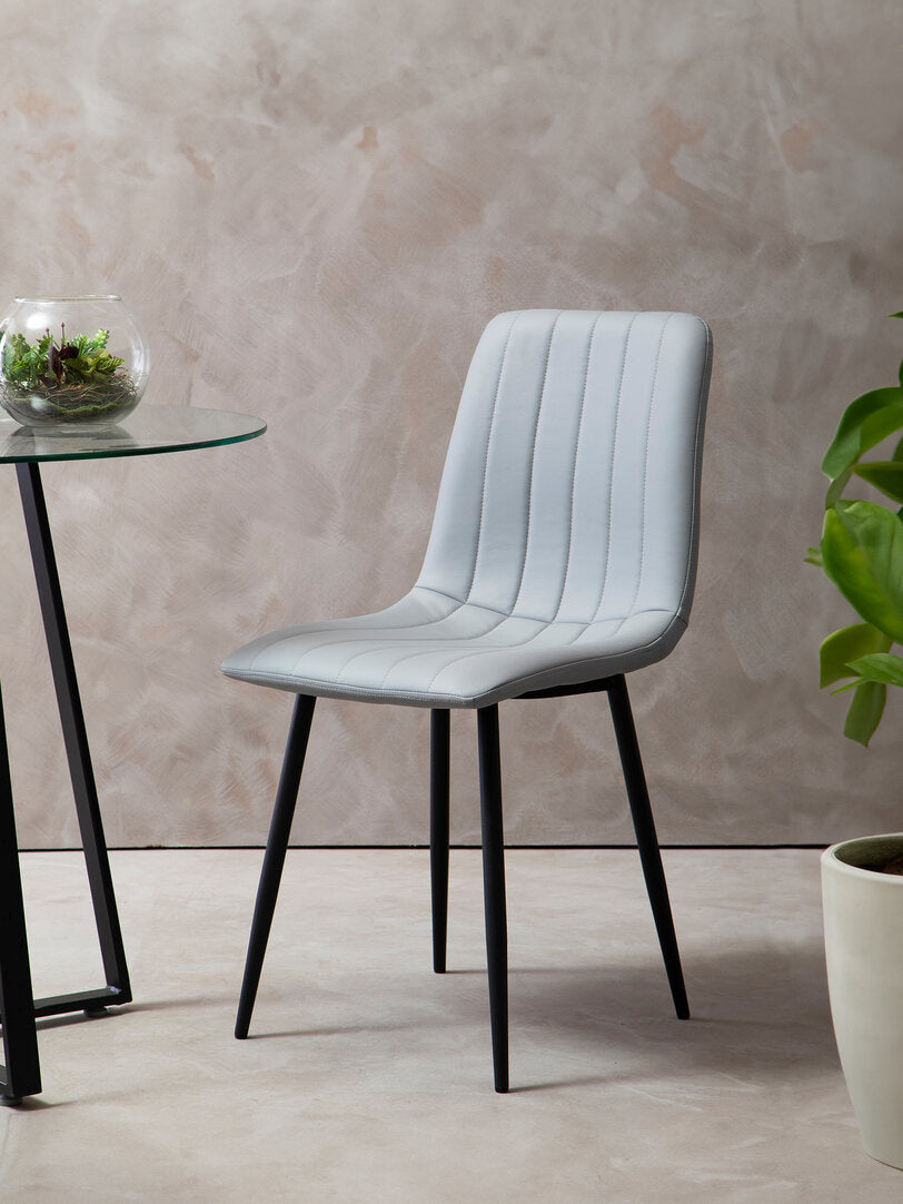 Loxley Set Of 4 Light Grey Dining Chairs