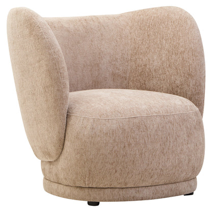 Harrogate Deep Stone Chenille Curved Chair