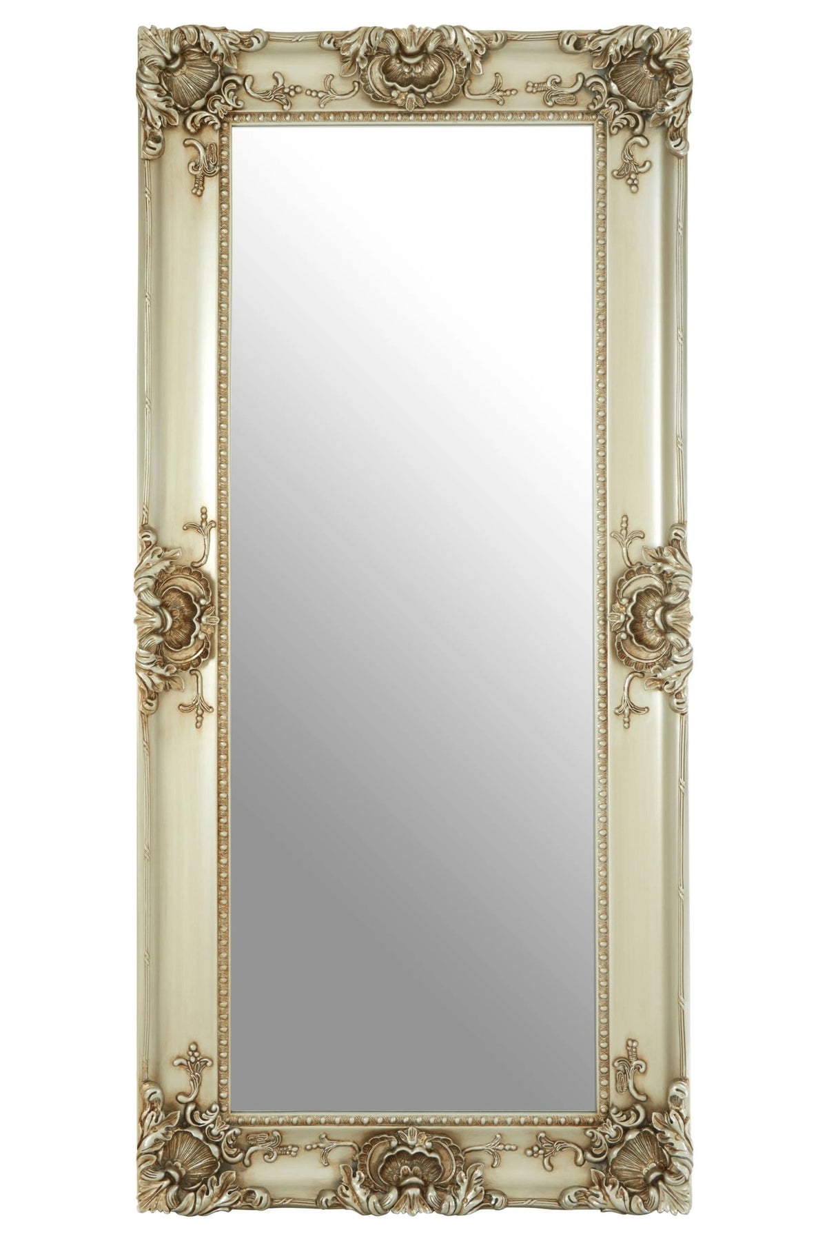 Belsize Silver Frame Ornate Full Length Wall Mirror