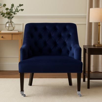 Aurora Blue Velvet Chair