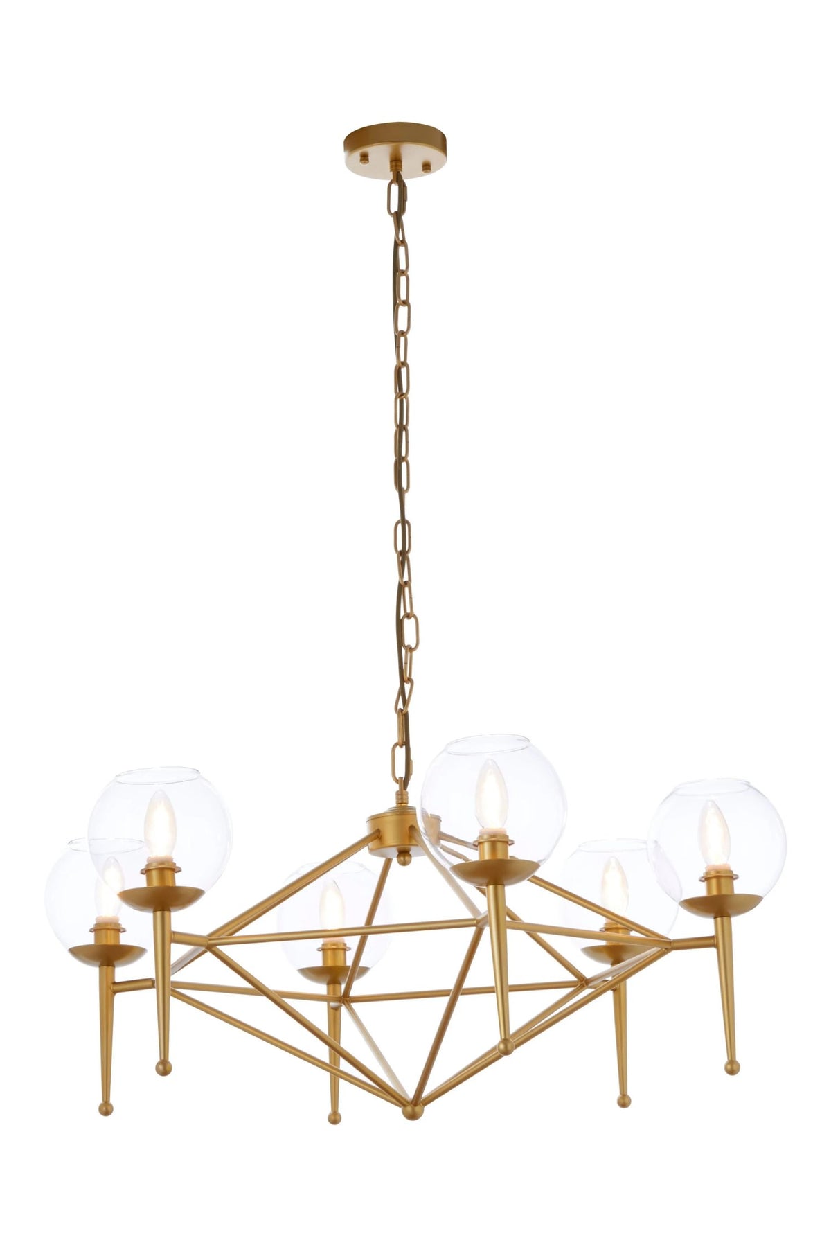 Cambridge 6 Bulb Geo Pendant Light