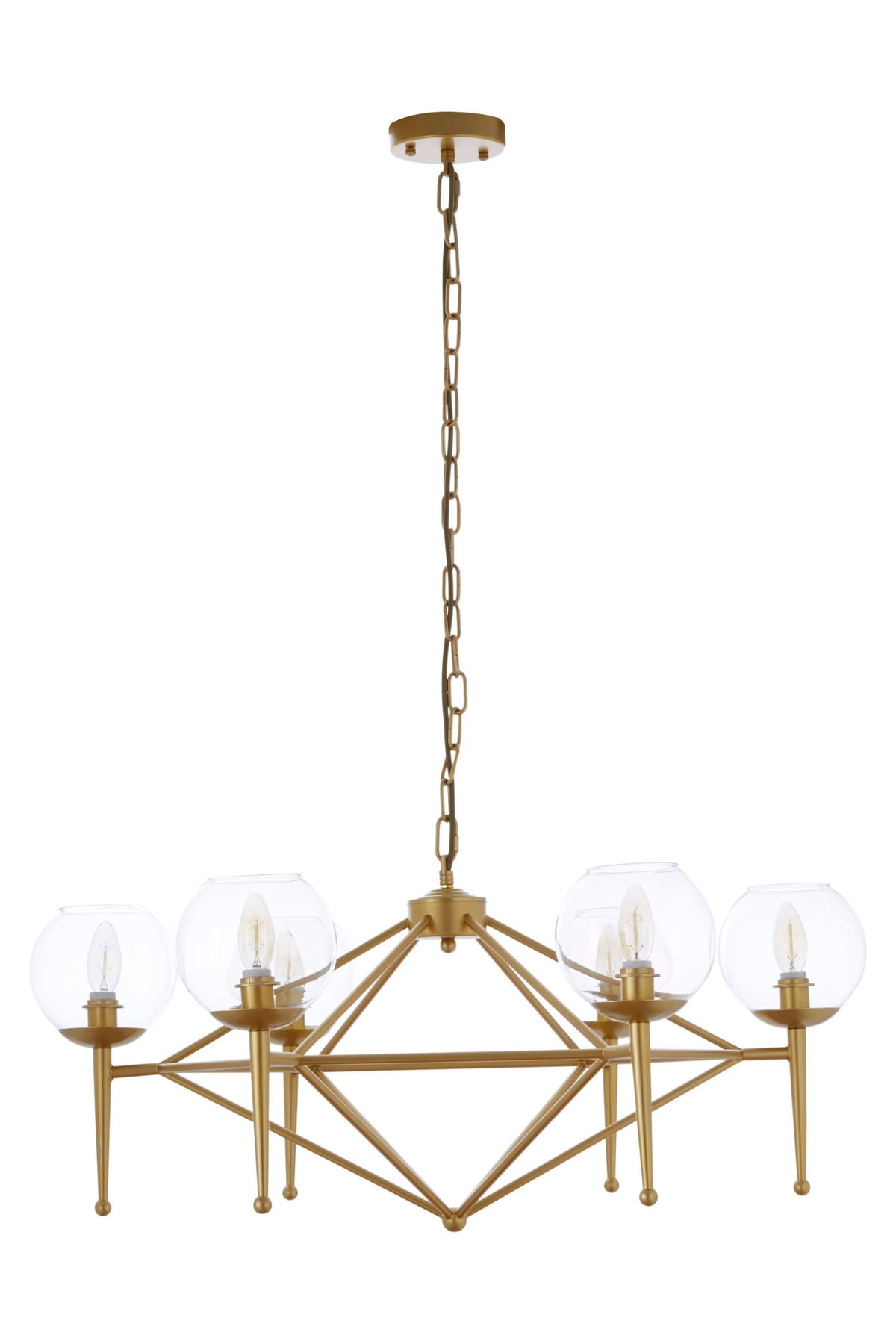 Cambridge 6 Bulb Geo Pendant Light