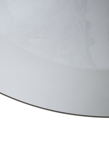 Aurora Round Grey Glass And Ceramic Large Coffee Table