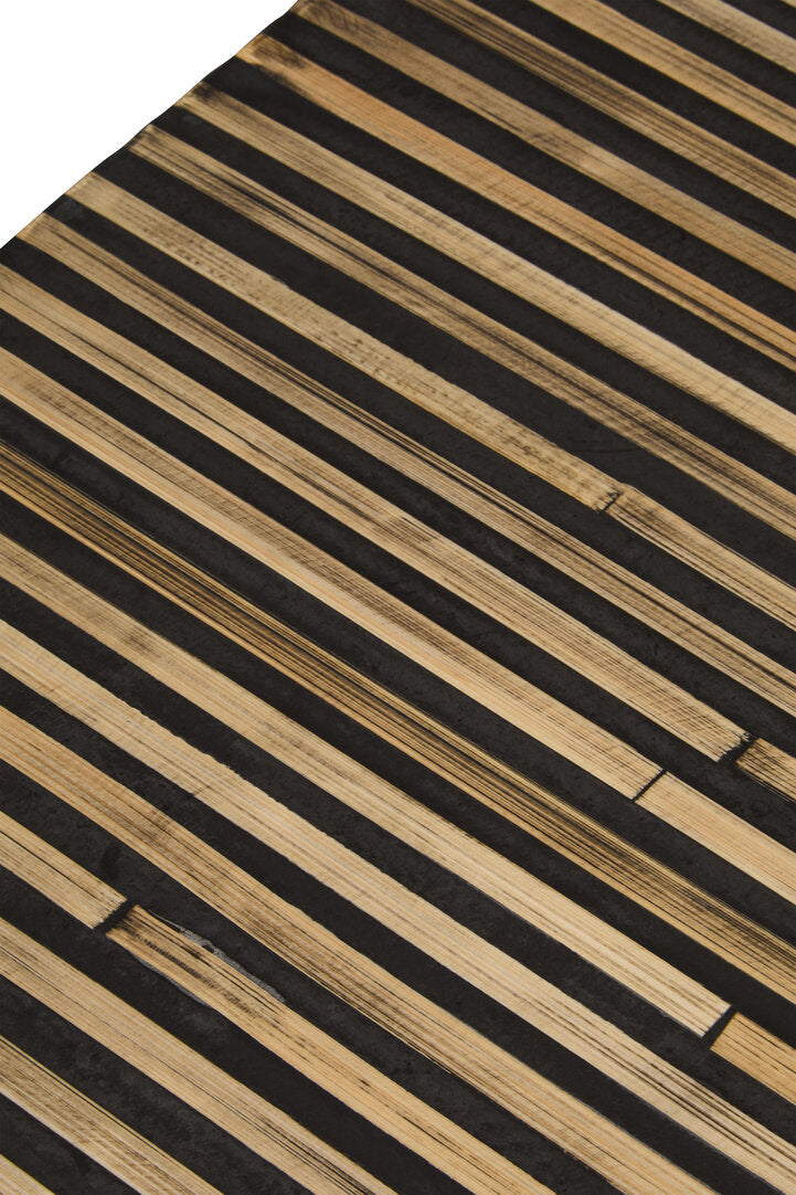 Milan Bamboo Inlay Curved Console Table