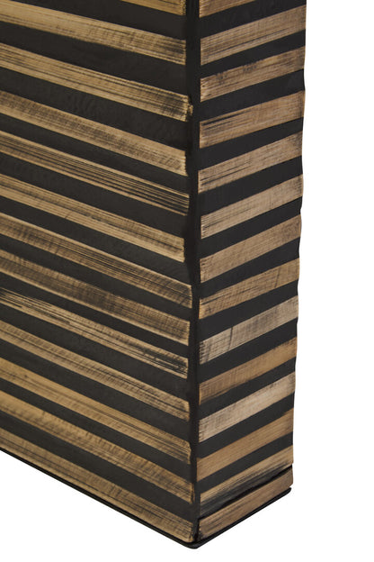 Milan Bamboo Inlay Curved Console Table