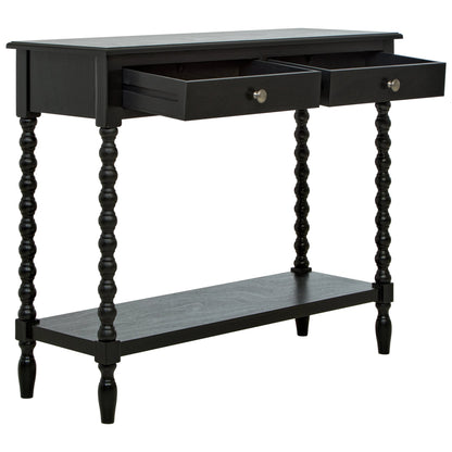 Savoy Two Drawer Bobble Detail Wooden Console Table 
