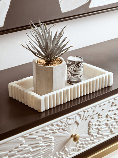 Cambridge Black and White Console Table with Drawers