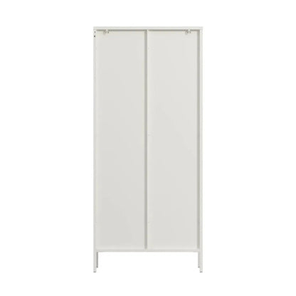 Ashford Metal Fluted Glass Door Tall Cabinet 