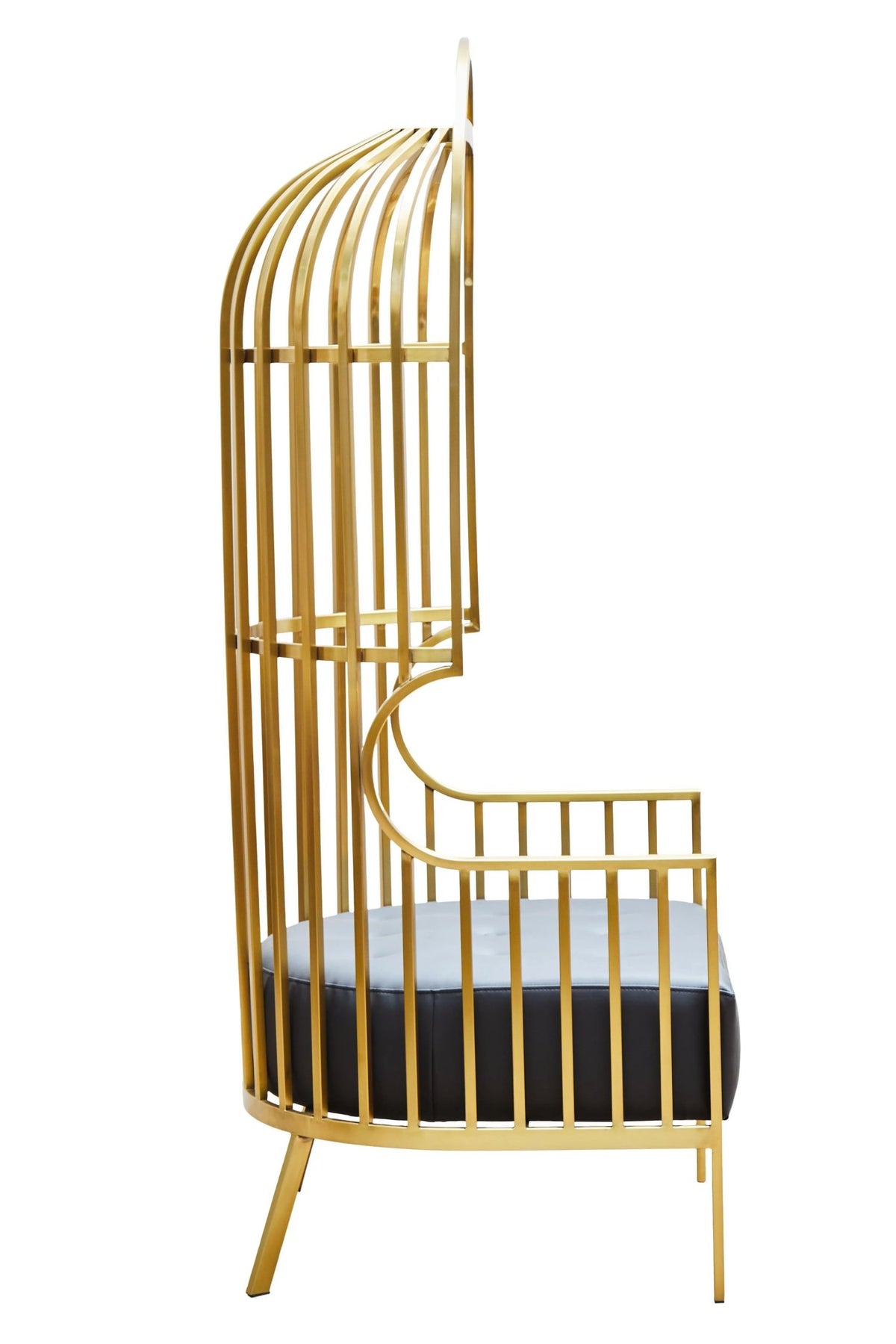 Notting Brushed Gold Dome Cage Chair