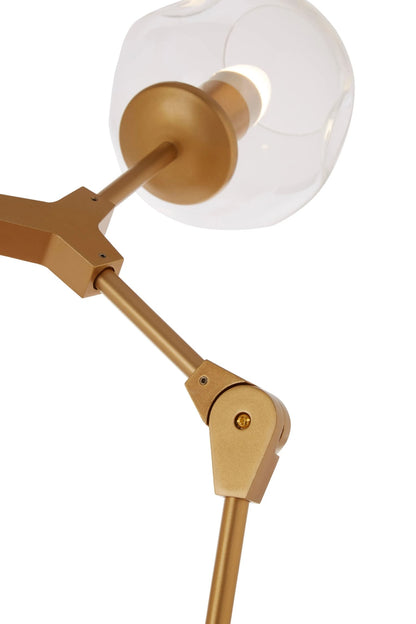Cambridge Gold Finish Adjustable 8 Arm Statement Pendant Light