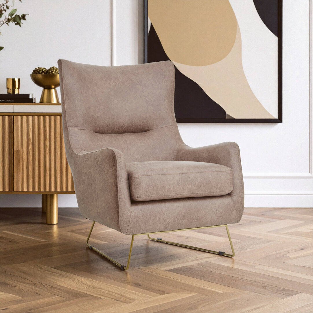 Cordoba Brown faux leather Armchair
