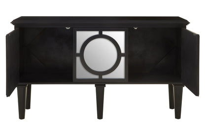 Perth Mirrored and Black Finish Sideboard