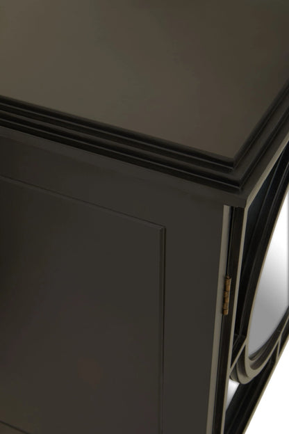 Perth Mirrored and Black Finish Sideboard