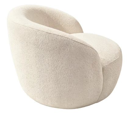 Arundel Ivory Textured Curved Chair