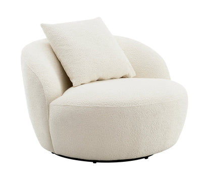 Arundel Ivory Textured Curved Chair