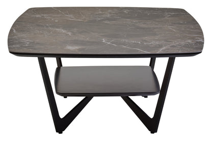 Aurora Grey Ceramic Marble Effect Coffee Table