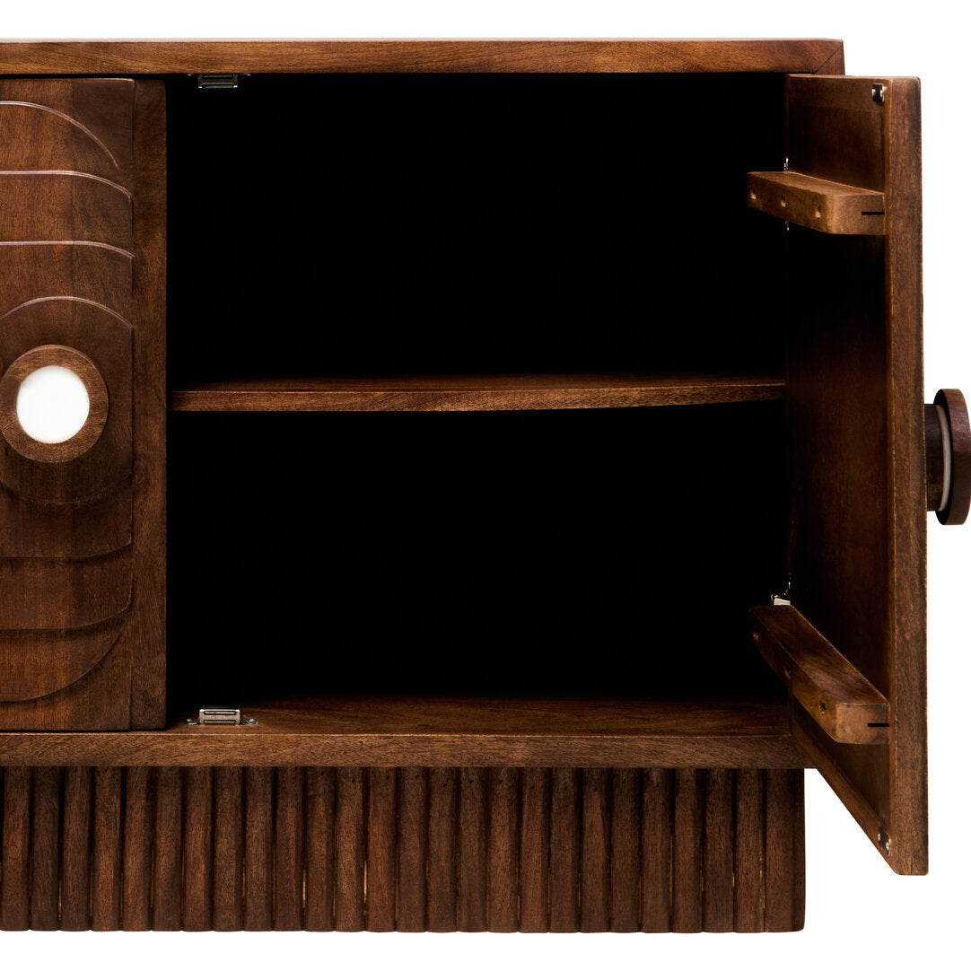 Brooklyn Two Door Mango Wood Carved Sideboard