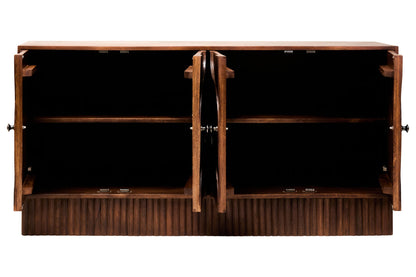 Soho Four Door Mango Wood Hammered Sideboard