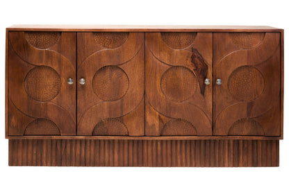 Soho Four Door Mango Wood Hammered Sideboard